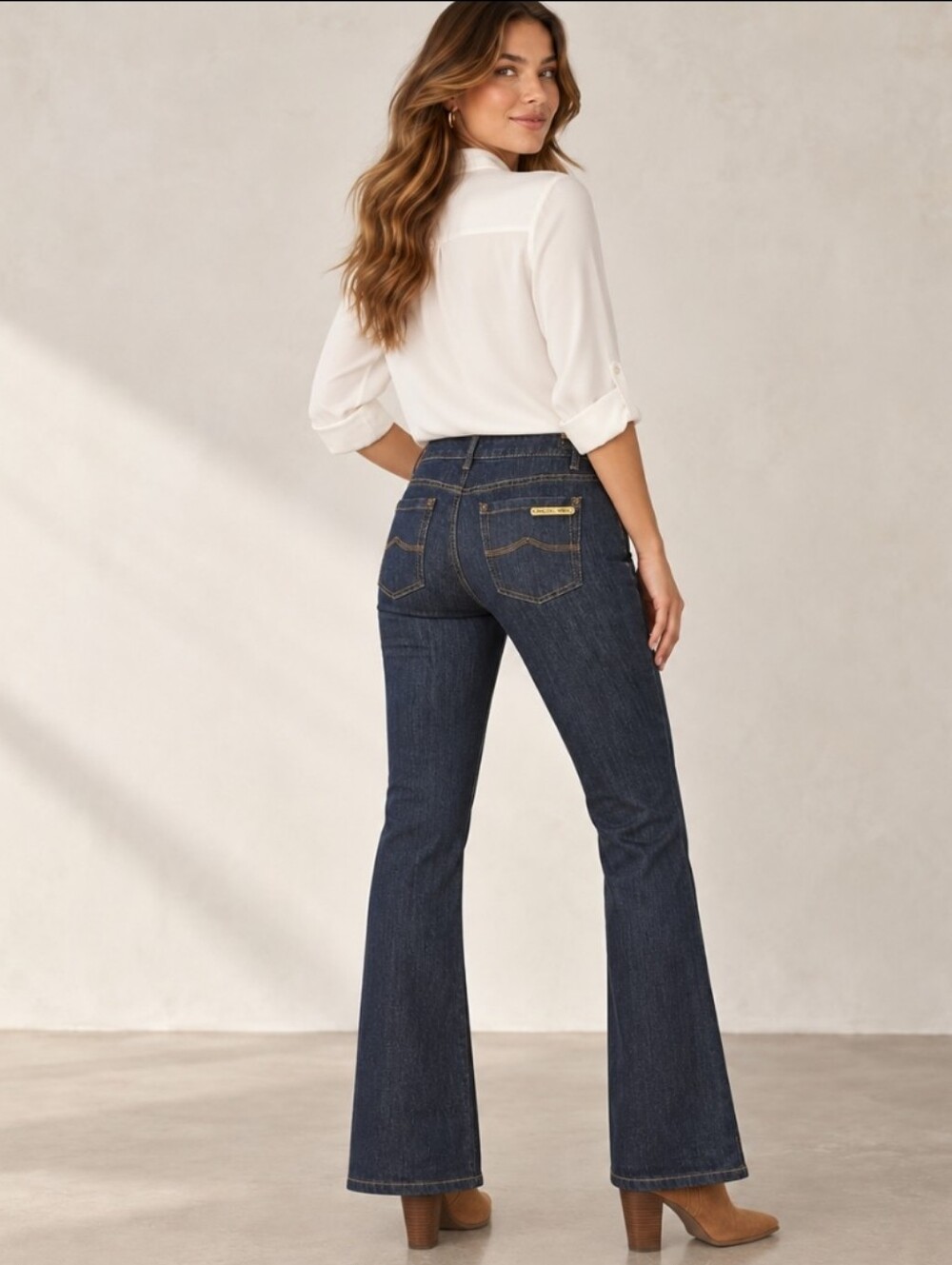 MICHAEL Michael Kors Sausalito Bootcut Dark Wash Jeans Sz 6 Stretch